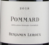 本杰明·勒胡酒莊（玻瑪村）紅葡萄酒(Benjamin Leroux Pommard, Cote de Beaune, France)