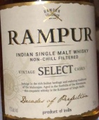 拉姆普爾年份精選桶單一麥芽威士忌(Rampur Vintage Select Casks Indian Single Malt Whisky, India)