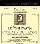 格蘭德斯龐特馬丁干白葡萄酒(Domaine Les Grandes Vignes Le Pont Martin, Coteaux du Layon, France)