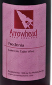 慈菇弗雷多尼亞半甜型紅葡萄酒(Arrowhead Wine Cellars Fredonia Wine, USA)