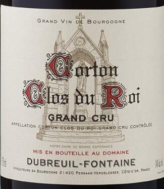 domaine dubreuil-fontaine, corton clos du roi grand cru, france