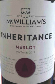 麥克威廉傳承梅洛干紅葡萄酒(McWilliam's Inheritance Merlot, South Eastern Australia, Australia)