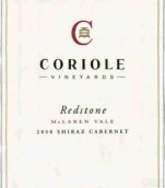 可利紅石系列西拉-赤霞珠混釀干紅葡萄酒(Coriole Redstone Shiraz - Cabernet Sauvignon, McLaren Vale, Australia)