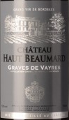 上寶瑪城堡紅葡萄酒(Chateau Haut Beaumard, Graves De Vayres, France)