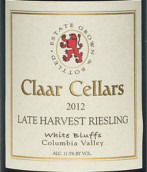 克拉爾晚收雷司令白葡萄酒(Claar Cellars Late Harvest Riesling, Columbia Valley, USA)