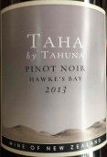 天朗酒莊塔哈黑皮諾紅葡萄酒(Tahuna Taha Pinot Noir, Hawke's Bay, New Zealand)