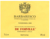 德福維爾酒莊巴巴萊斯科紅葡萄酒(De Forville Barbaresco DOCG, Piedmont, Italy)