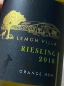 檸檬別墅酒莊雷司令白葡萄酒(Lemon Villa Riesling, Orange, Australia)