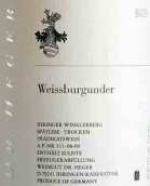 黑格白皮諾晚收干白葡萄酒(Weingut Dr. Heger Weissburgunder Spatlese Trocken, Baden, Germany)