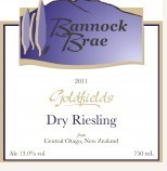 班諾克山坡采金山雷司令干白葡萄酒(Bannock Brae Estate Goldfields Dry Riesling, Central Otago, New Zealand)