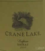 仙鶴湖西拉干紅葡萄酒(Crane Lake Shiraz, California, USA)