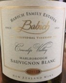 百祺酒莊考斯力普長相思白葡萄酒(Babich Cowslip Sauvignon Blanc, Waihopai Valley, New Zealand)