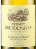 布德梅爾酒莊朗恩羅塞施皮格爾灰皮諾干白葡萄酒(Weingut Brundlmayer Langenloiser Spiegel Grauburgunder, Kamptal, Austria)