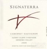 本齊格陽光園赤霞珠干紅葡萄酒(Benziger Family Winery Signaterra Sunny Slope Vineyard Cabernet Sauvignon, Sonoma Valley, USA)