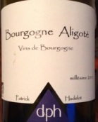 于德洛酒莊阿里高特干白葡萄酒(Domaine Patrick Hudelot Bourgogne Aligote, Hautes Cotes de Nuits, France)