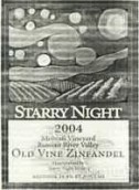 星夜蒙塔園老樹(shù)仙粉黛干紅葡萄酒(Starry Night Winery Montafi Vineyard Old Vine Zinfandel, Russian River Valley, USA)