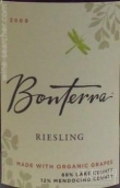 博泰樂(lè)雷司令白葡萄酒（北海岸）(Bonterra Riesling, North Coast, USA)