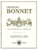 伯涅珍藏干白葡萄酒(Vignobles Andre Lurton Chateau Bonnet Reserve White, Bordeaux, France)