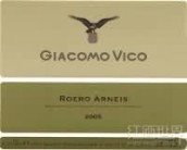 Giacomo Vico Roero Arneis DOCG, Piedmont, Italy