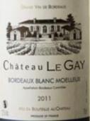 樂凱堡金秋白葡萄酒(Chateau le Gay Blanc Moelleux, Bordeaux, France)