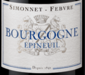 西蒙尼酒莊勃艮第伊基納紅葡萄酒(Simonnet-Febvre Bourgogne Epineuil Rouge, Grand Auxerrois, France)