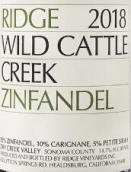 山脊酒莊野生牛溪仙粉黛紅葡萄酒(Ridge Vineyards Wild Cattle Creek Zinfandel, California, USA)