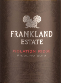 法蘭克蘭酒莊孤嶺雷司令白葡萄酒(Frankland Estate Isolation Ridge Riesling, Frankland River, Australia)