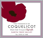 虞美人黑橡樹(shù)西拉干紅葡萄酒(Coquelicot Estate Black Oak Syrah, Santa Ynez Valley, USA)