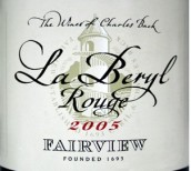 錦繡綠玉紅葡萄酒(Fairview La Beryl Rouge, Paarl, South Africa)