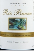 布羅酒莊家族珍藏佳美娜-赤霞珠混釀干紅葡萄酒(Rio Bueno Family Reserve Carmenere - Cabernet Sauvignon, Curico Valley, Chile)