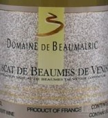 波馬爾里克莊園白麝香博姆-德沃尼斯白葡萄酒(Domaine de Beaumalric Muscat de Beaumes-de-Venise, Beaumes de Venise, France)