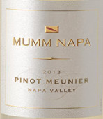 瑪姆納帕莫尼耶皮諾干白葡萄酒(Mumm Napa Pinot Meunier, Napa Valley, USA)