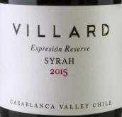 維拉德酒莊表達(dá)珍藏西拉紅葡萄酒(Villard Expresion Reserve Syrah, Casablanca Valley, Chile)