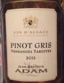 J.B.亞當遲摘灰皮諾甜白葡萄酒(Jean-Baptiste Adam Vendanges Tardives Pinot Gris, Alsace, France)