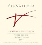 本齊格三園赤霞珠干紅葡萄酒(Benziger Family Winery Signaterra Three Blocks Cabernet Sauvignon, Sonoma Valley, USA)