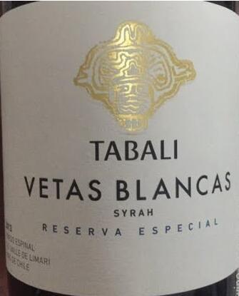 tabali vetas blancas reserva especial syrah, limari valley