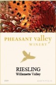 雉雞谷雷司令干白葡萄酒(Pheasant Valley Riesling, Willamette Valley, USA)