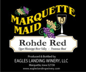 鷹陸馬奎特少女羅德半干型紅葡萄酒(Eagles Landing Winery Marquette Maid Rohde Red, Iwoa, USA)