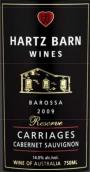 哈茨酒莊巴羅薩車廂珍藏赤霞珠干紅葡萄酒(Hartz Barn Carriages Reserve Cabernet Sauvignon, Barossa, Australia)