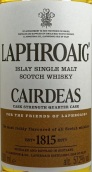 拉弗格凱爾德斯原酒四分之一桶陳蘇格蘭單一麥芽威士忌(Laphroaig Cairdeas Cask Strength Quarter Cask Single Malt Scotch Whisky, Islay, UK)