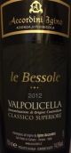 阿克迪尼酒莊比索爾超級經(jīng)典紅葡萄酒(Igino Accordini Le Bessole Valpolicella Classico Superiore, Veneto, Italy)