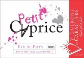 Vignerons de Caractere Petit Caprice Rose, Vin de Pays du Vaucluse, France