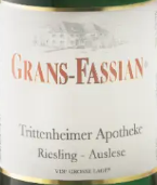 格蘭菲雪酒莊特利根海默阿波提可園雷司令精選葡萄酒(Grans Fassian Trittenheim Apotheke Riesling Auslese, Mosel, Germany)