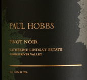 保羅豪斯凱瑟琳黑皮諾干紅葡萄酒(Paul Hobbs Katherine Lindsay Estate Pinot Noir, Russian River Valley, USA)