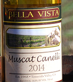 貝拉·維斯塔麝香卡內(nèi)利甜白葡萄酒(Bella Vista Muscat Canelli, California, USA)