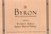 拜倫灰皮諾干白葡萄酒(Byron Pinot Gris, Santa Maria Valley, USA)