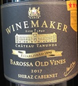 塔奴丹酒莊釀酒師系列老藤西拉赤霞珠紅葡萄酒(Chateau Tanunda Winemaker Shiraz Cabernet Old Vine, Barossa Valley, Australia)