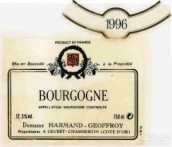 阿曼-杰夫酒莊干紅葡萄酒(Domaine Harmand-Geoffroy Bourgogne Rouge, Burgundy, France)