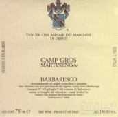 格雷西酒莊馬提尼格巴巴萊斯科紅葡萄酒(Tenute Cisa Asinara Marchesi di Gresy Camp Gros Martinenga Barbaresco DOCG, Piedmont, Italy)