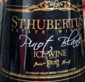 圣許貝特斯酒莊白皮諾冰酒(St. Hubertus Estate Winery Pinot Blanc Ice Wine, Okanagan Valley, Canada)